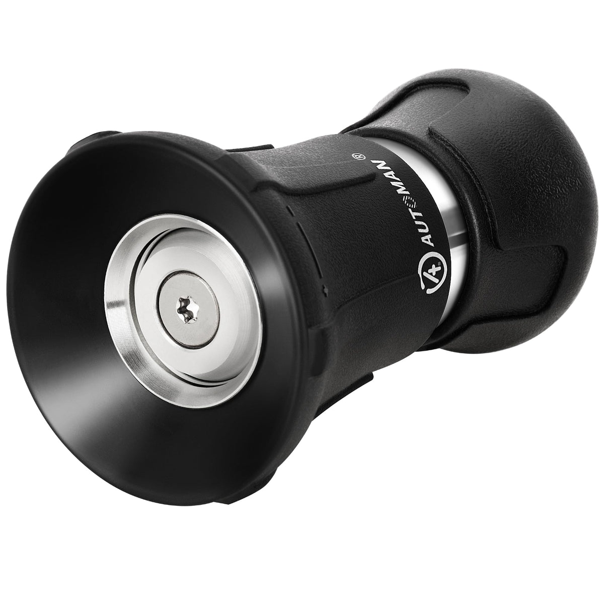 AUTOMAN Fireman hose nozzle front view showcases rugged durability and long-lasting performance.