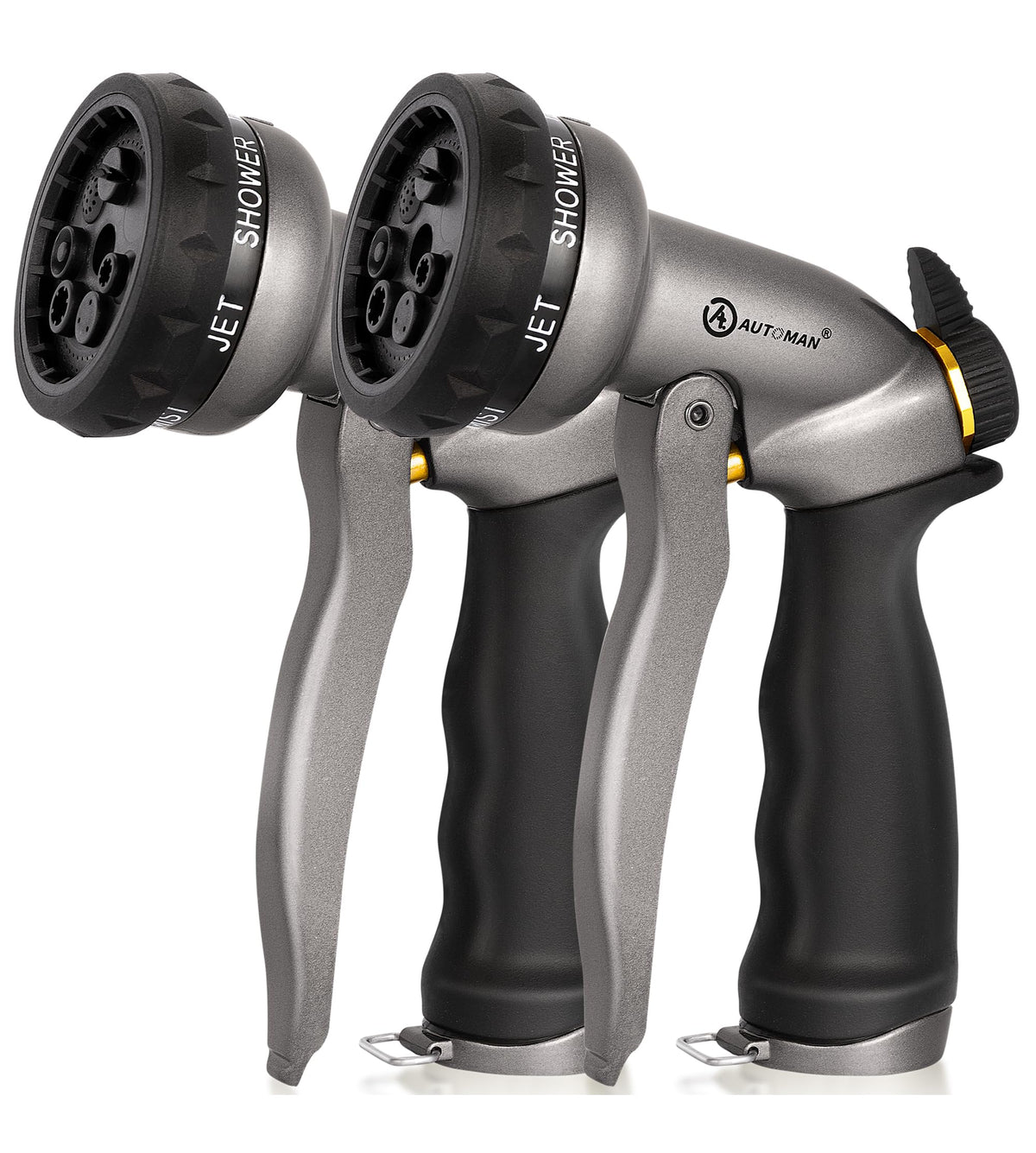 AUTOMAN Garden Hose Nozzle with metal construction for durable watering.