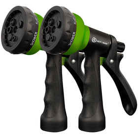 AUTOMAN garden hose nozzle with 7 patterns for versatile watering in the garden.