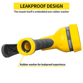Durable ABS+TPR construction of AUTOMAN nozzle for long-lasting garden use