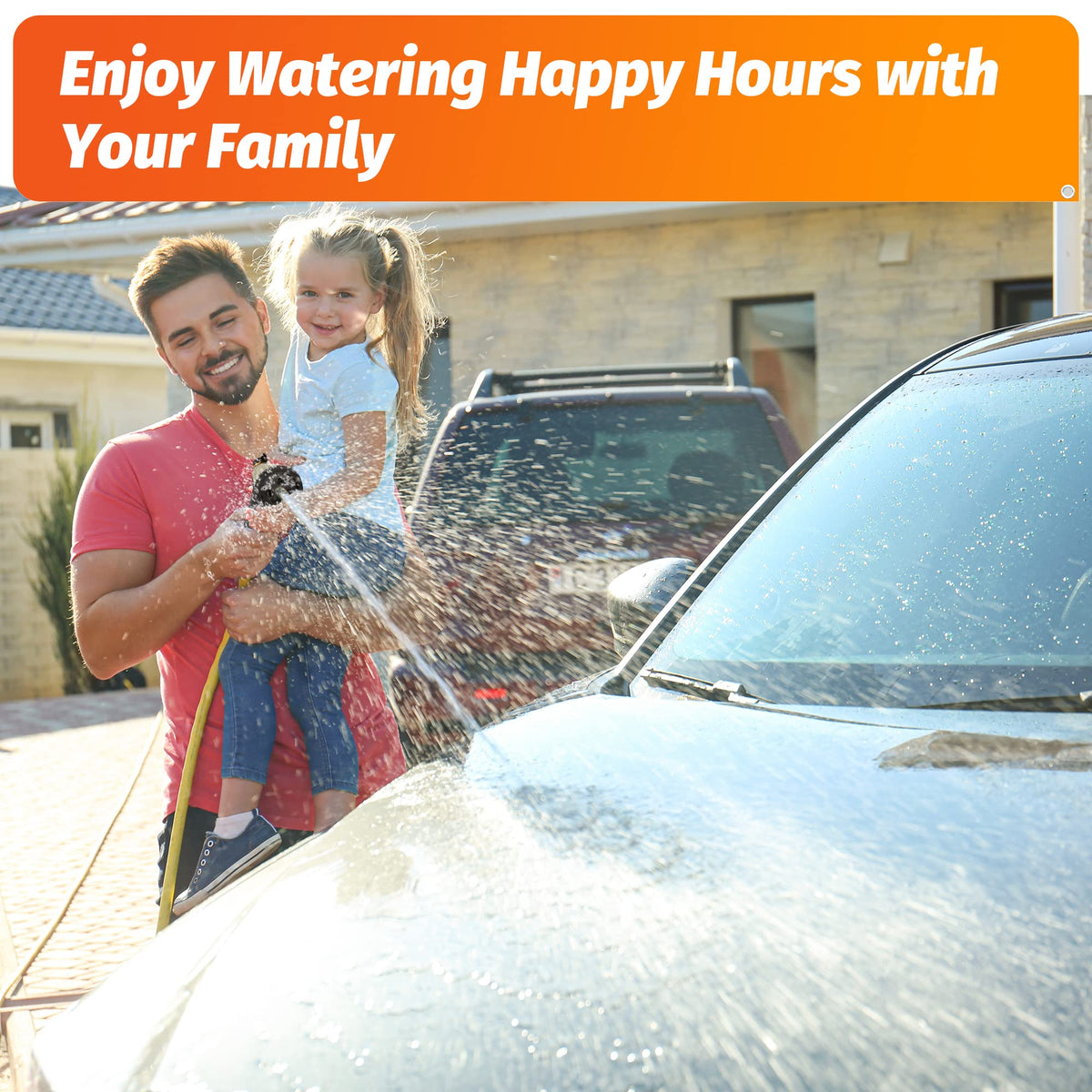 AUTOMAN garden hose nozzle car-washing-windows-cleaning for versatile use