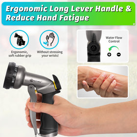 AUTOMAN high-pressure jet mode blasts dirt from surfaces and driveways.
