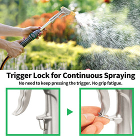 AUTOMAN garden hose nozzle high-pressure jet reaches distant areas