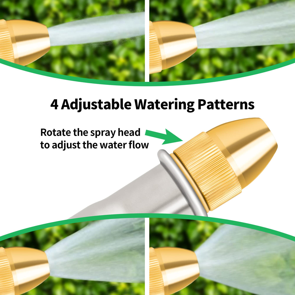 AUTOMAN garden hose nozzle leak-proof connection with gasket for tight seals
