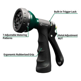AUTOMAN garden hose nozzle rubber grip provides comfortable, non-slip control