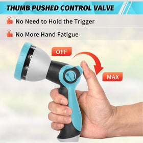 AUTOMAN garden hose nozzle sprayer with three washers for a tight seal