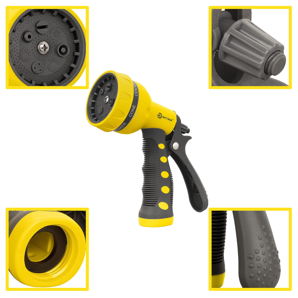 AUTOMAN nozzle fitting standard 3/4 inch hoses for quick compatibility