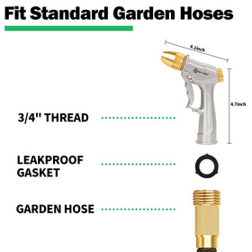AUTOMAN garden hose nozzle suitable for watering plants and cleaning surfaces