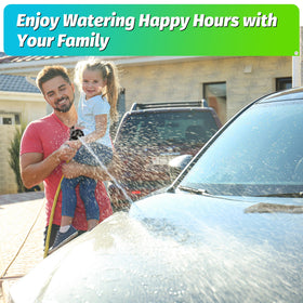 AUTOMAN nozzle handles a wide range of tasks from watering to car washing.
