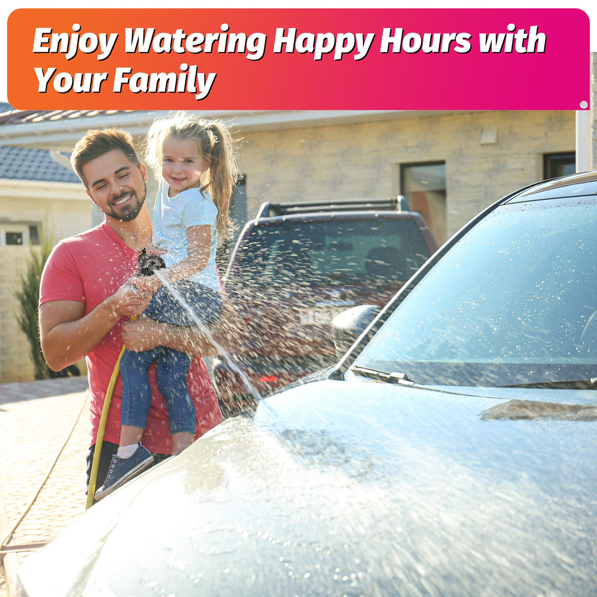 AUTOMAN versatile nozzle for plants, cars, windows, and pets.