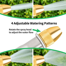 AUTOMAN garden nozzle ergonomic lock-handle enables continuous spraying.
