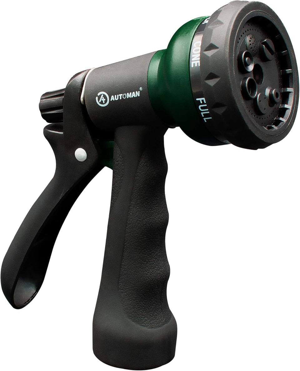 AUTOMAN garden nozzle with pattern dial for versatile watering tasks