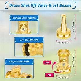 AUTOMAN high-pressure jet nozzle ideal for car wash and driveway cleaning.