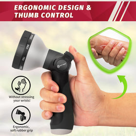 AUTOMAN high-pressure jet and soft shower modes for tasks