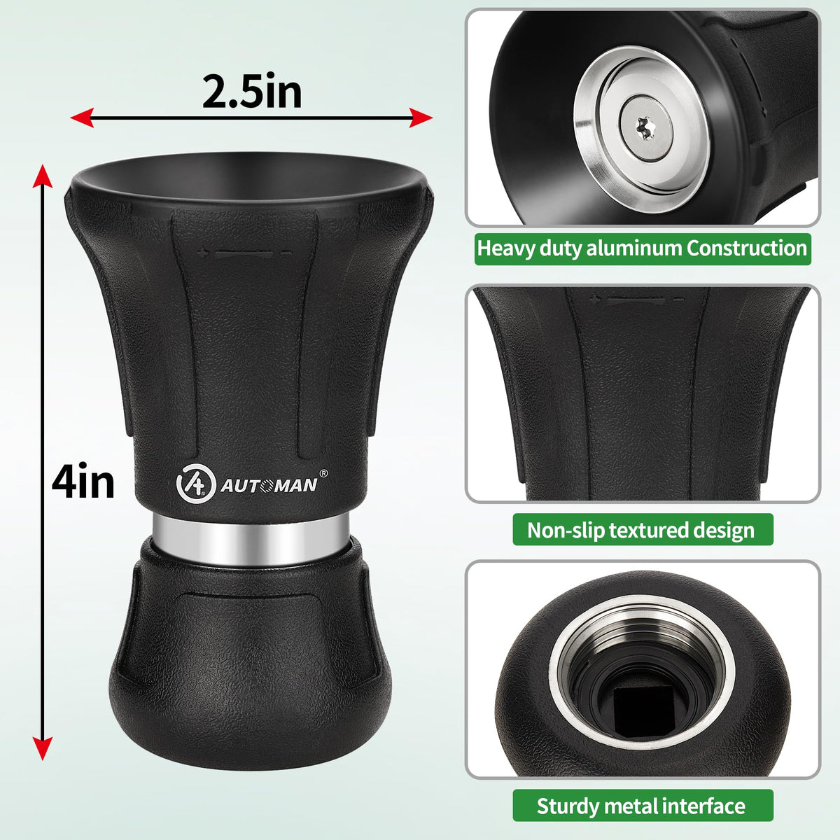 AUTOMAN hose nozzle adjustable spray patterns for versatile watering and cleaning.