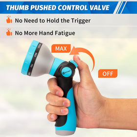 AUTOMAN leak-free 3/4 inch GHT connection with rubber seal.