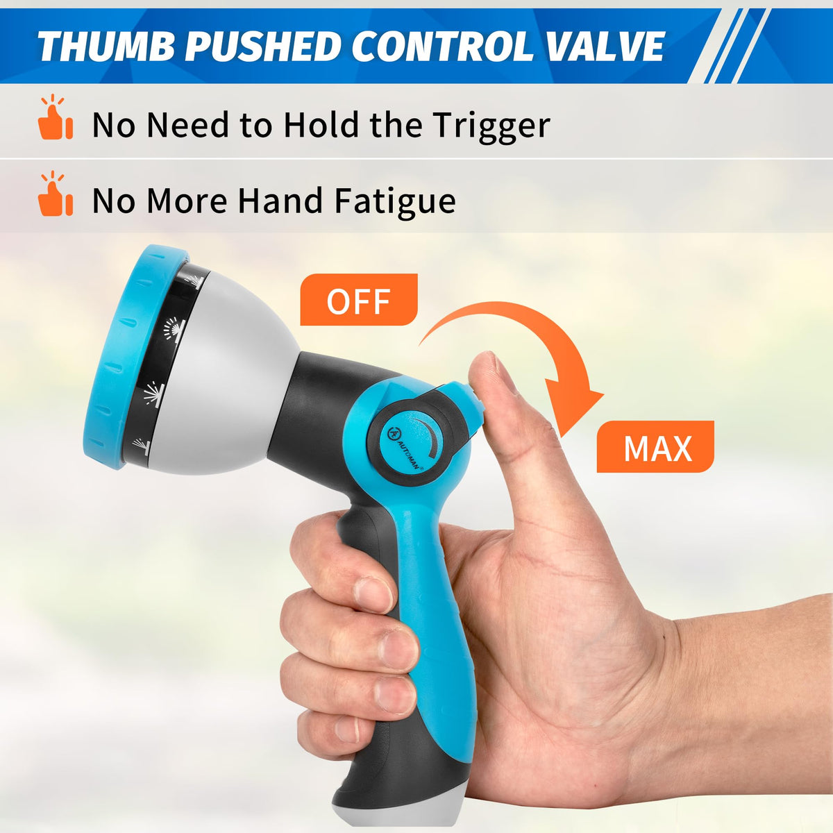 AUTOMAN leak-free connector ensuring a tight seal on standard hoses