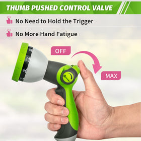 AUTOMAN Leak-free design fits standard hoses with four extra washers.