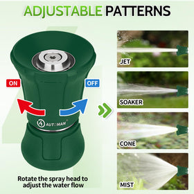 AUTOMAN nozzle ergonomic soft rubber handle emphasizes comfortable grip during extended use.