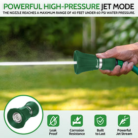 AUTOMAN nozzle mist-shower pattern supports gentle watering of plants.