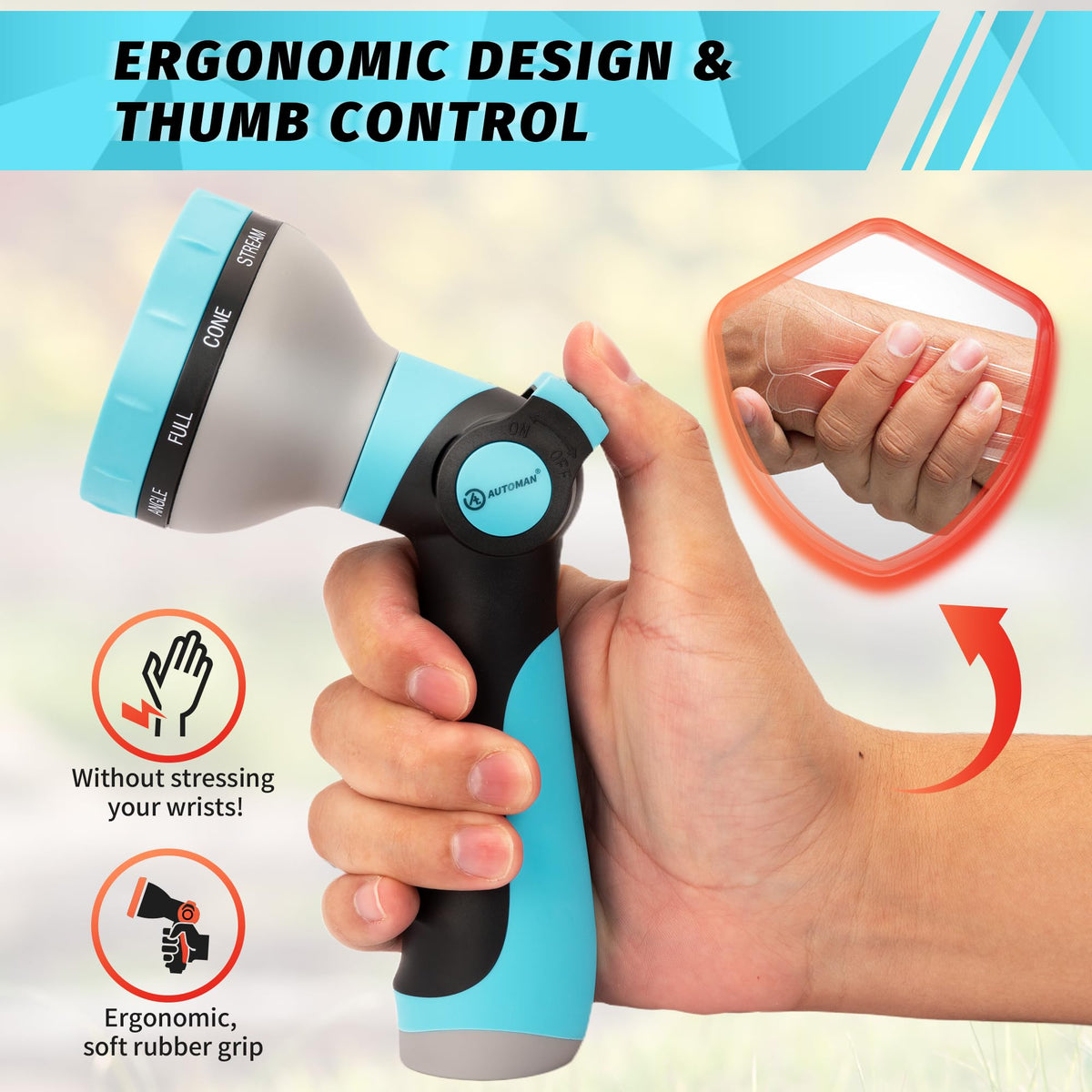 AUTOMAN Wide application from garden care to patio furniture cleaning