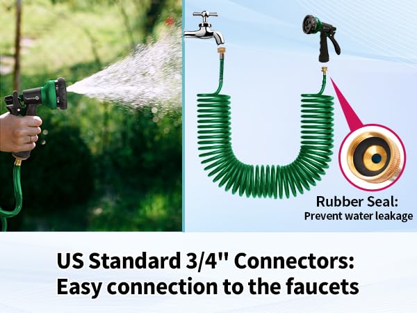 AUTOMAN recoil design lets the hose retract smoothly after use.