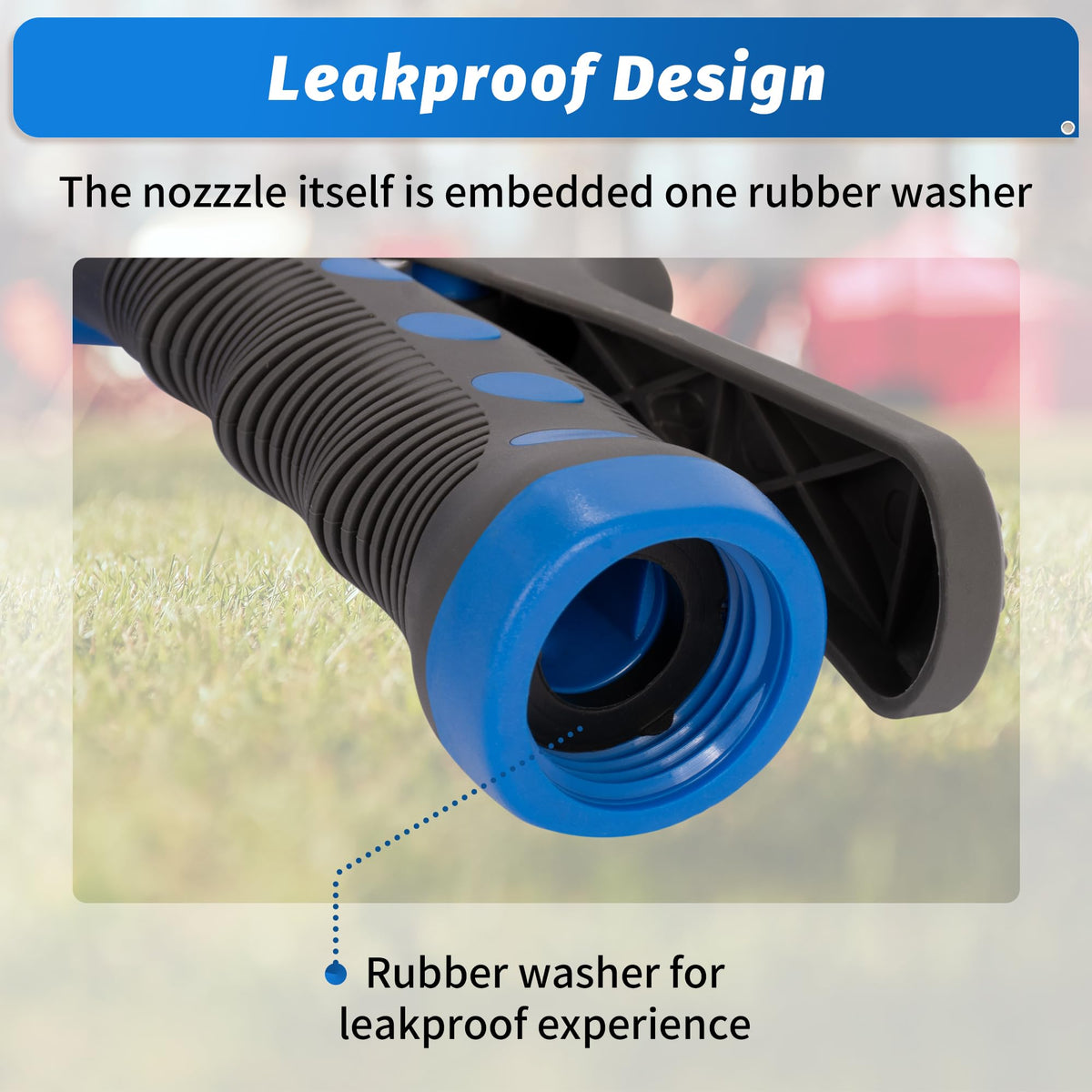 AUTOMAN compatible with standard 3/4 inch hose threads for universal fit.