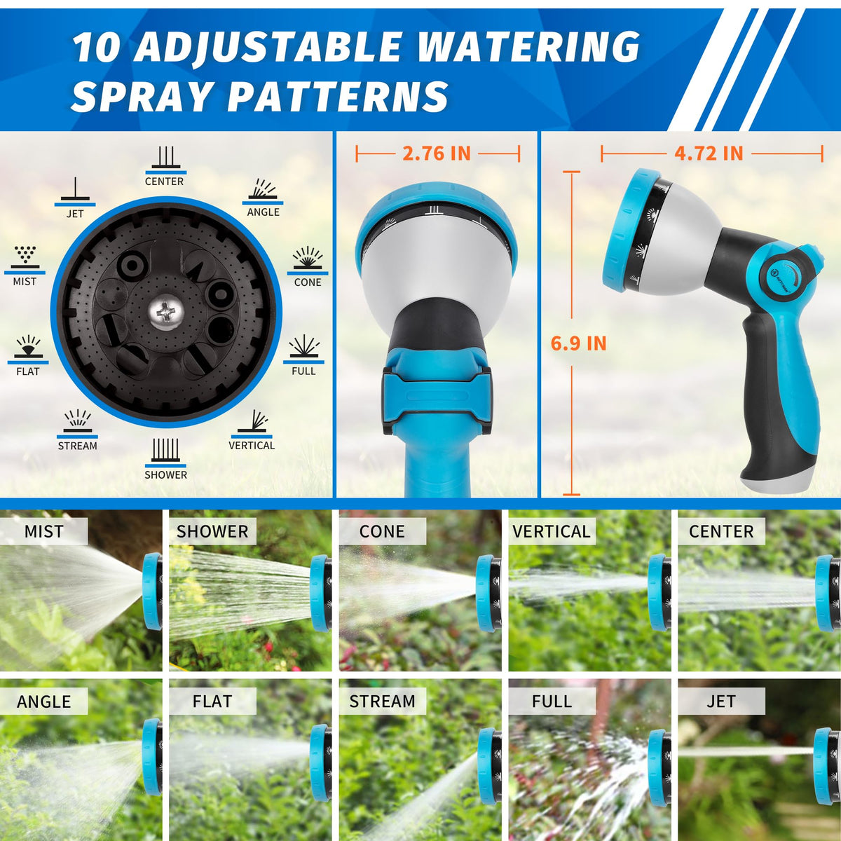 AUTOMAN thumb-control sprayer enabling precise flow while watering