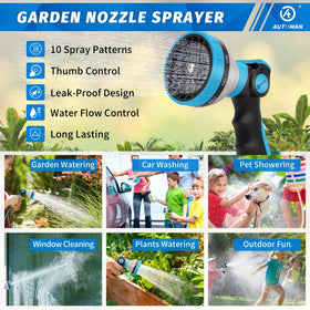 AUTOMAN thumb control sprayer enabling precise water flow adjustment.