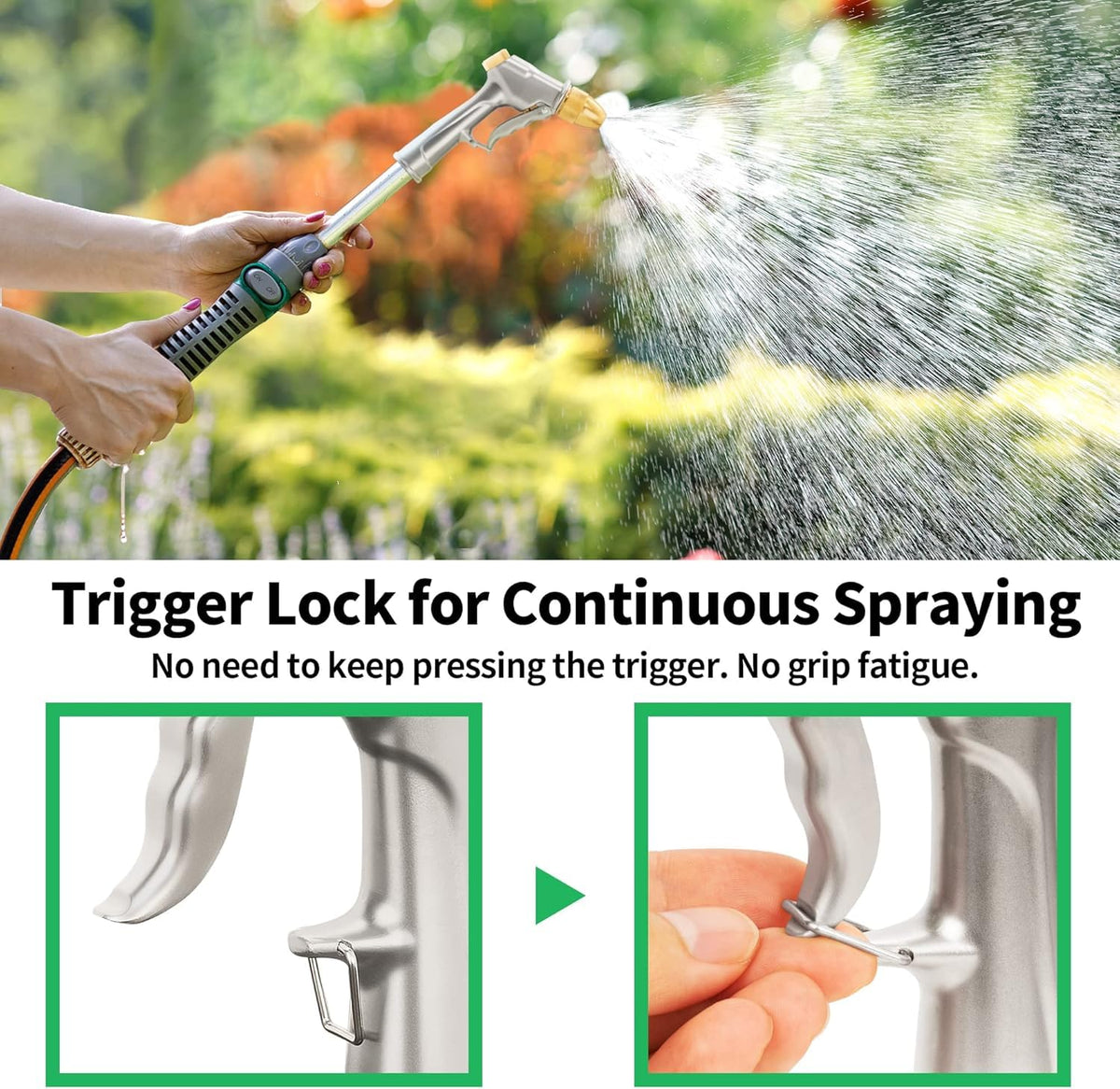 AUTOMAN two-pack garden nozzle offers value and convenience.