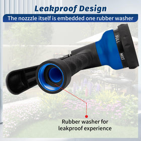 AUTOMAN nozzle provides pattern options for watering plants and lawns.