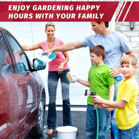AUTOMAN wide-application spray suits plant care, car washing, windows, and outdoor chores