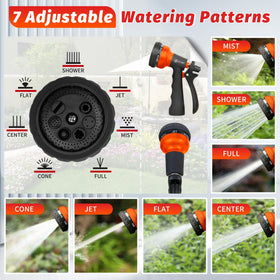 AUTOMAN 7-patterns adjustable feature shown for precise watering in gardens and lawns