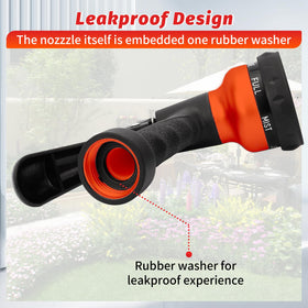 AUTOMAN fits standard 3/4-inch garden hoses with easy attachment