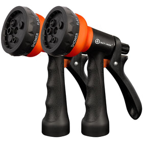 AUTOMAN Garden Hose Nozzle 2 Pack showing the compact dual-pack design for versatile watering