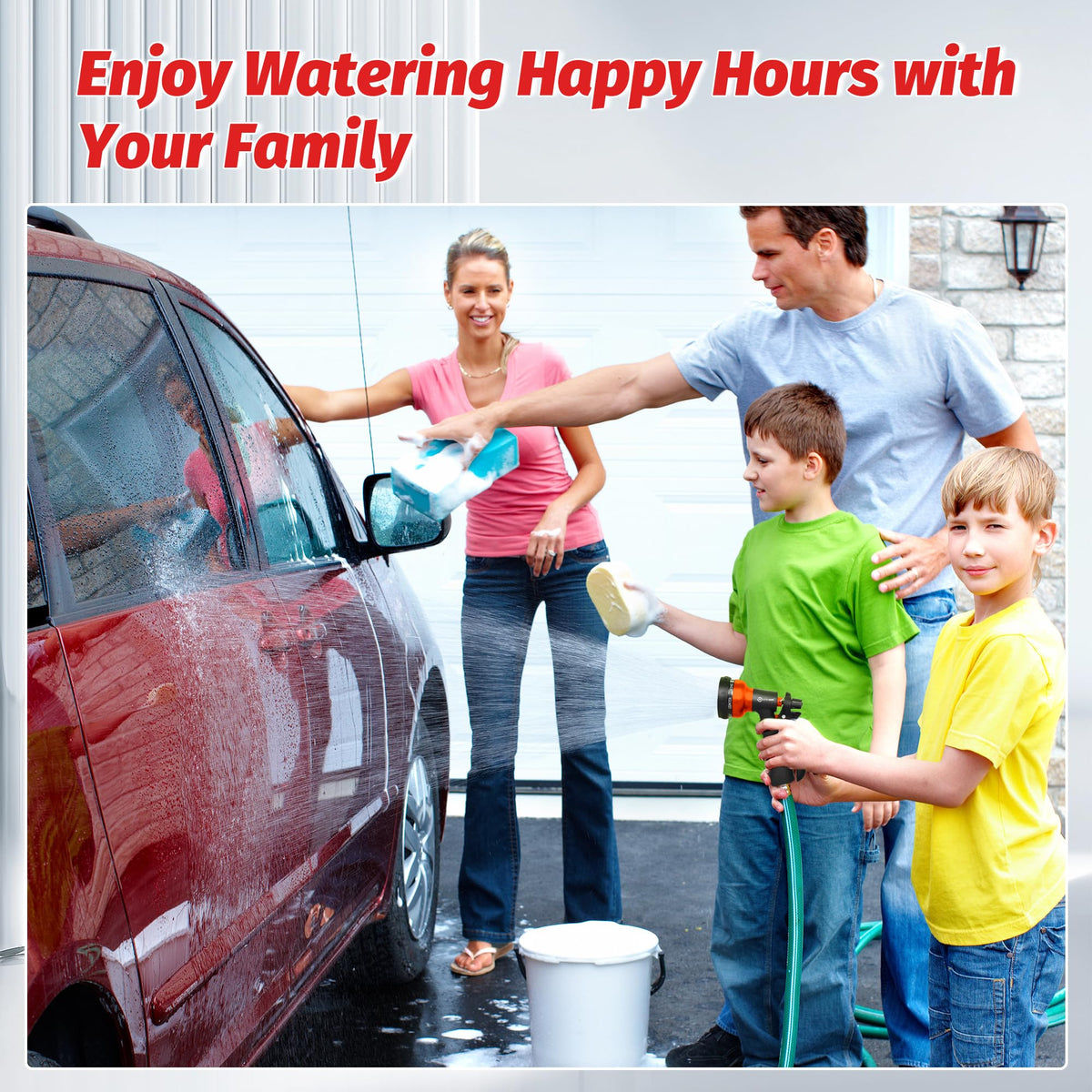 AUTOMAN versatile nozzle for watering, car washing, and cleaning decks