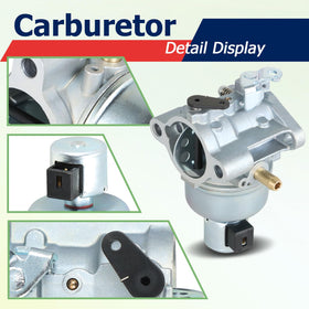 Autoparts carburetor package includes gaskets and filter for complete replacement.