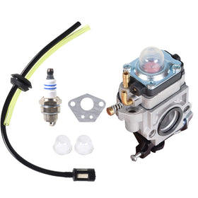 Autoparts carburetor PCV43 for Powermate Tiller front view, dependable replacement for 43cc engines.