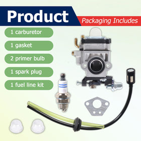 Autoparts PCV43 carburetor kit, installation guide included.