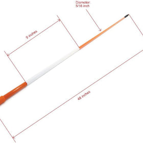 Autoparts fiberglass snow stake 5-16dia flexible for curbside parking safety.