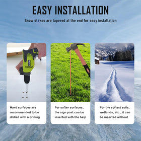Autoparts heavy-duty winter stake withstands impacts while remaining pliable.