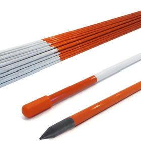 Autoparts orange reflective driveway marker 48in improves nighttime visibility for driveways.