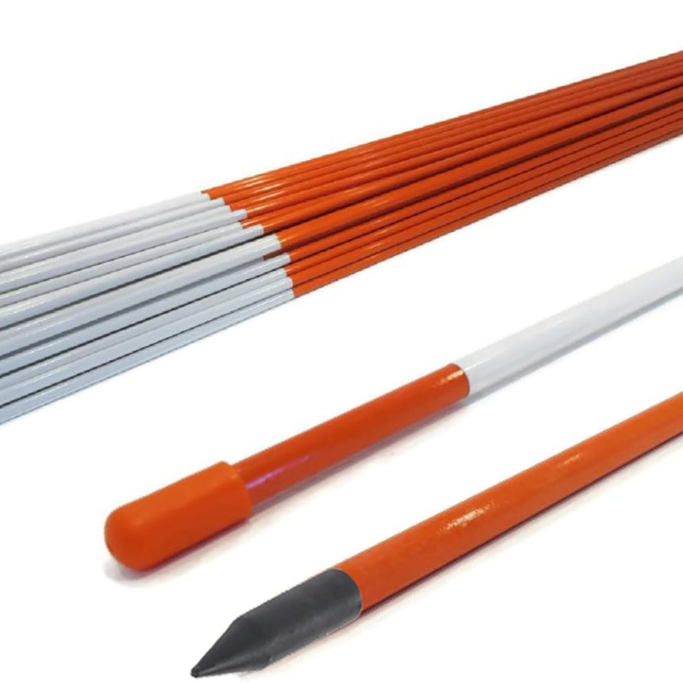 Autoparts orange reflective driveway marker 48in improves nighttime visibility for driveways.