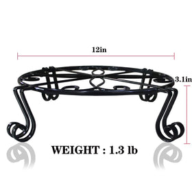 Autopromake rustproof iron stand resists weather while showcasing favorite plants.