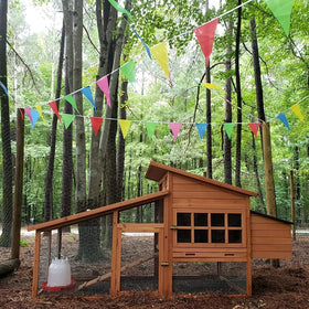 AUUEYY bunting banners provide flexible length via cutting.