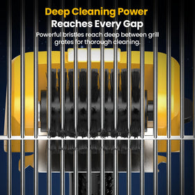 AUXCO grill brush battery delivers up to 90 minutes of continuous use.