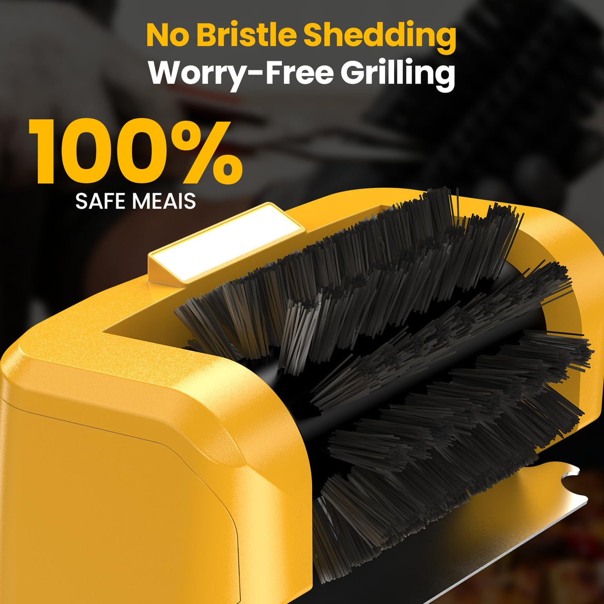 AUXCO grill brush head is fully washable and dishwasher-safe for easy maintenance.