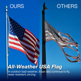 AUYRE 6x10ft flag ideal for patriotic outdoor display and events.