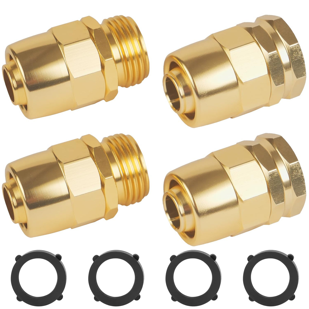 AuySier 2-set garden hose repair kit box for quick, on-site hose repairs.