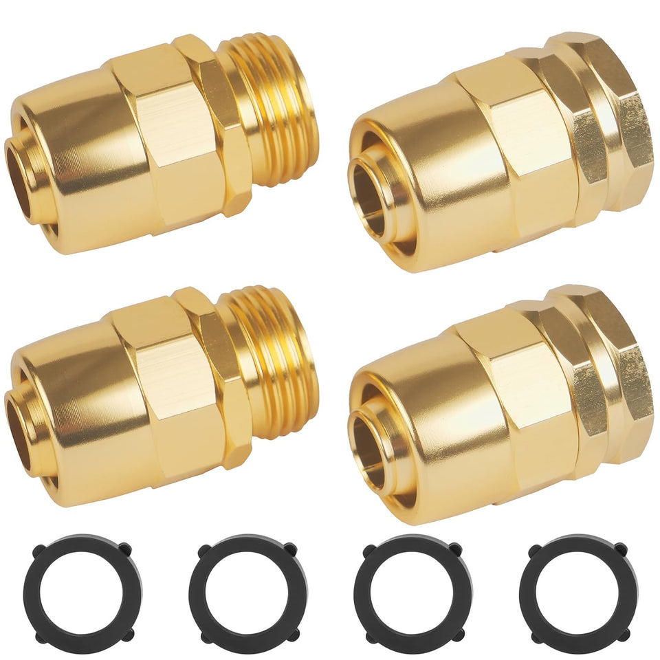AuySier 2-set garden hose repair kit box for quick, on-site hose repairs.